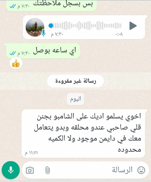 راي زبون بشامبو الشيب